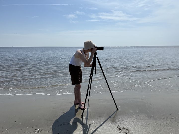 Shooting on the beach for Tides of Treasure